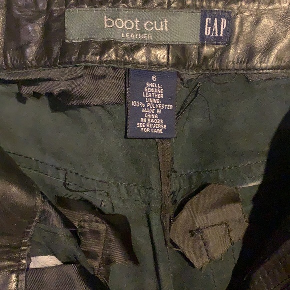2000 Gap Leather Bootcut Jeans just like The Melina Aritzia Pants! - Picture 4 of 5